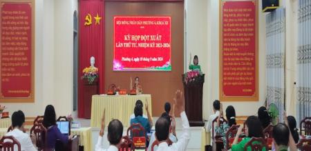 HỘI ĐỒNG NHÂN DÂN PHƯỜNG 4 KHOÁ XII NHIỆM KỲ 2021-2026 TỔ CHỨC KỲ HỌP ĐỘT XUẤT LẦN THỨ TƯ HỘI ĐỒNG NHÂN DÂN PHƯỜNG 4 KHOÁ XII NHIỆM KỲ 2021-2026 TỔ CHỨC KỲ HỌP ĐỘT XUẤT LẦN THỨ TƯ