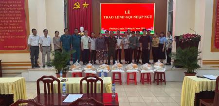 PHƯỜNG 4 TRAO LỆNH GỌI CÔNG DÂN NHẬP NGŨ NĂM 2025 PHƯỜNG 4 TRAO LỆNH GỌI CÔNG DÂN NHẬP NGŨ NĂM 2025